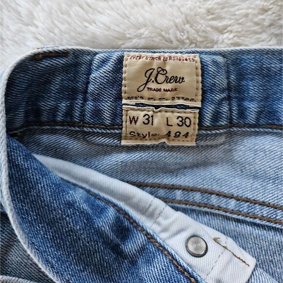 J. Crew Men's Blue Jeans Style 484 31x30 Distressed. - Picture 3 of 8